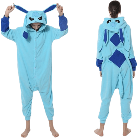 Ice Blue Fox Kigurumi Onesie Pyjamas
