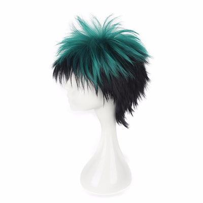 Green Curly Anime Hero Wig
