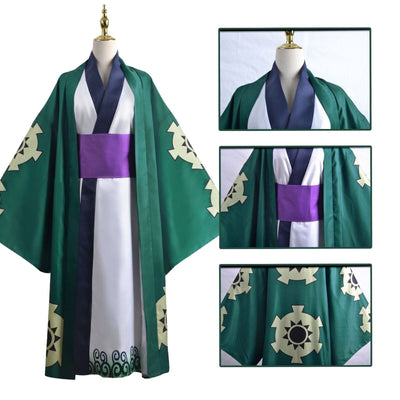 Green Swordsman Anime Kimono Costume