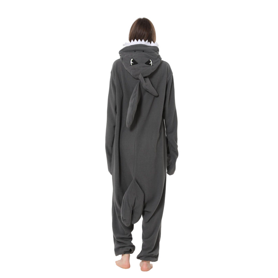 Grey Shark Kigurumi Onesie Pyjamas