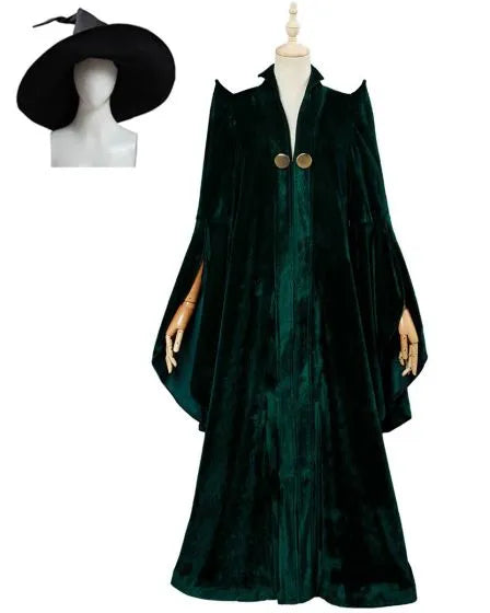 Wizard School Professor Green Witch Robe