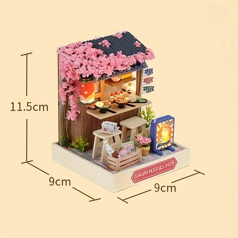 DIY Sakura Noodle Shop Miniature House Kit – view 3