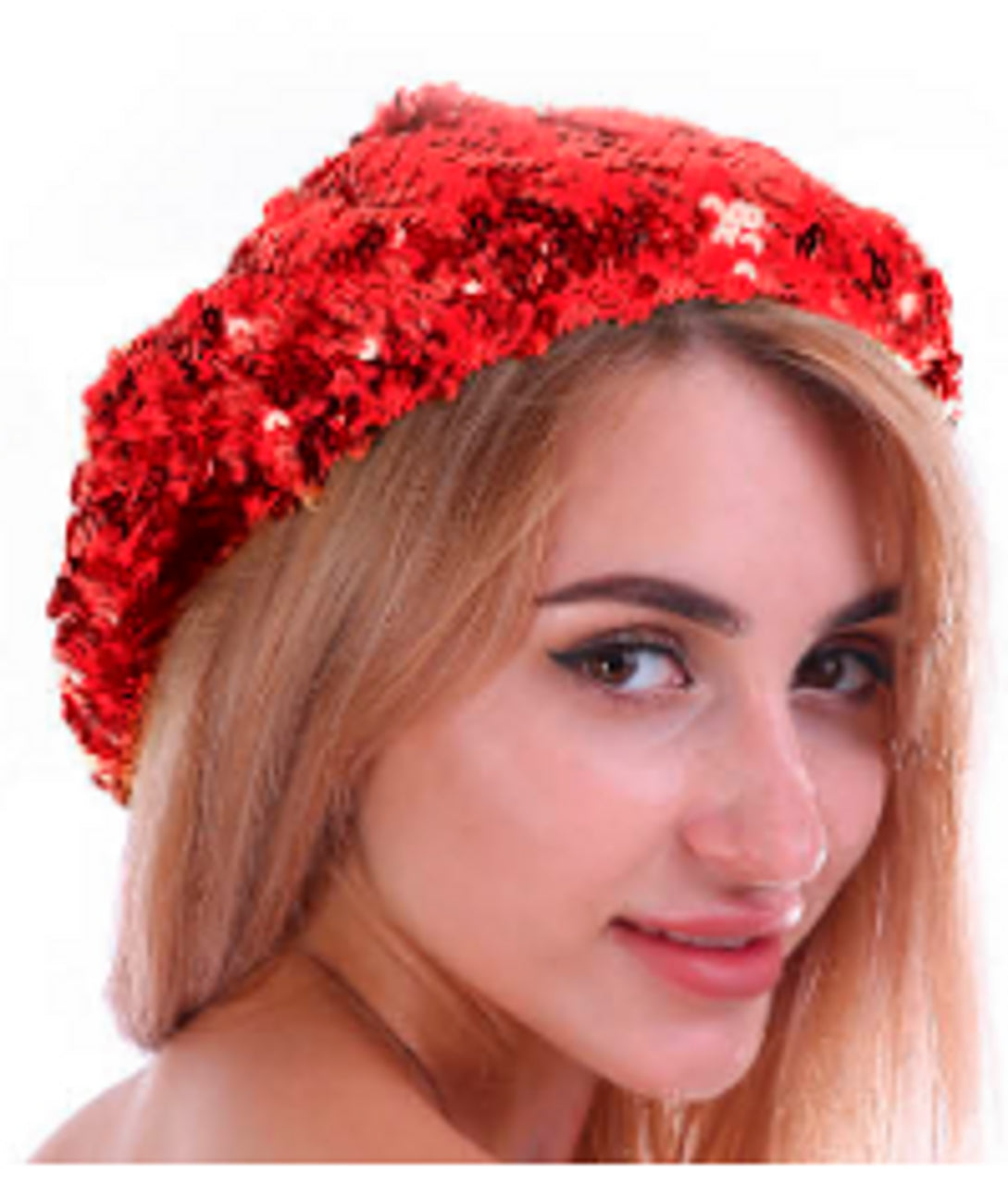 Sequin Beret Hat