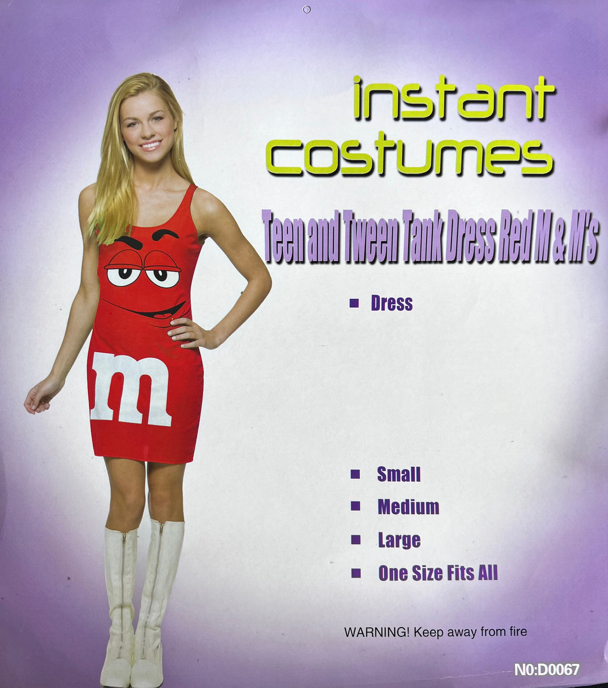 Adult Red Candy Character Tank Dress