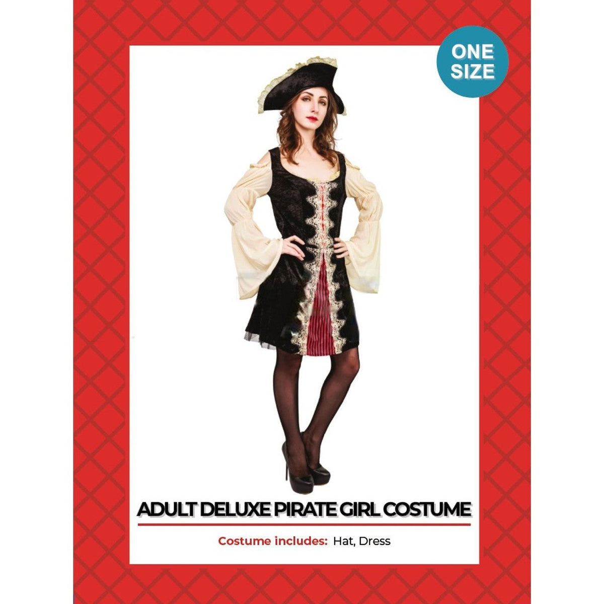 Kids & Adults Deluxe Pirate Girl Costume