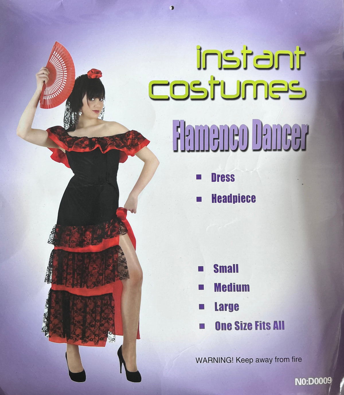 Adult Flamenco Dancer Spanish Mexican Costume