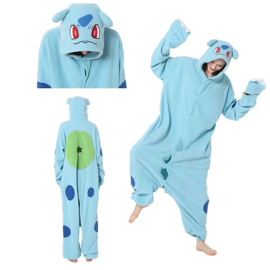 Green Seed Dinosaur Kigurumi Onesie Pyjamas