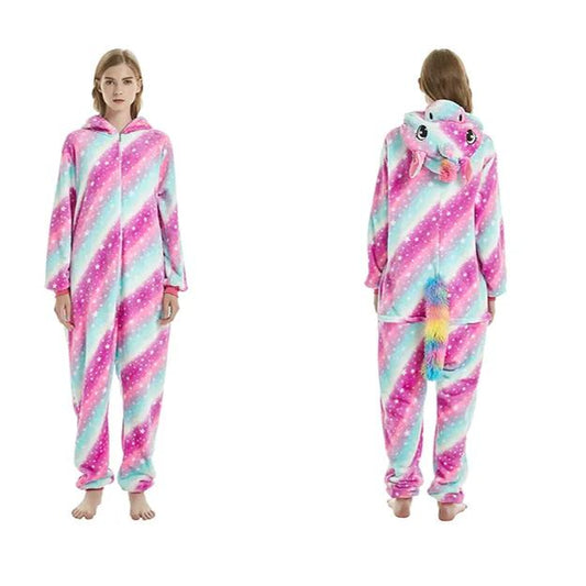 Pink and Blue Unicorn Kigurumi Onesie Pyjamas