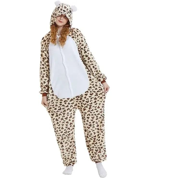Leopard Bear Kigurumi Onesie Pyjamas