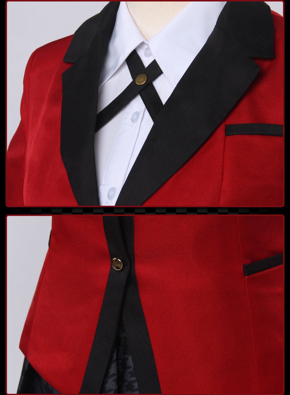 Red School Uniform Anime Costume