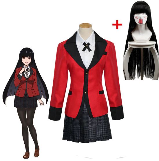 Red School Uniform Anime Costume