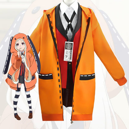 Yellow Hoodie Schoolgirl Costume