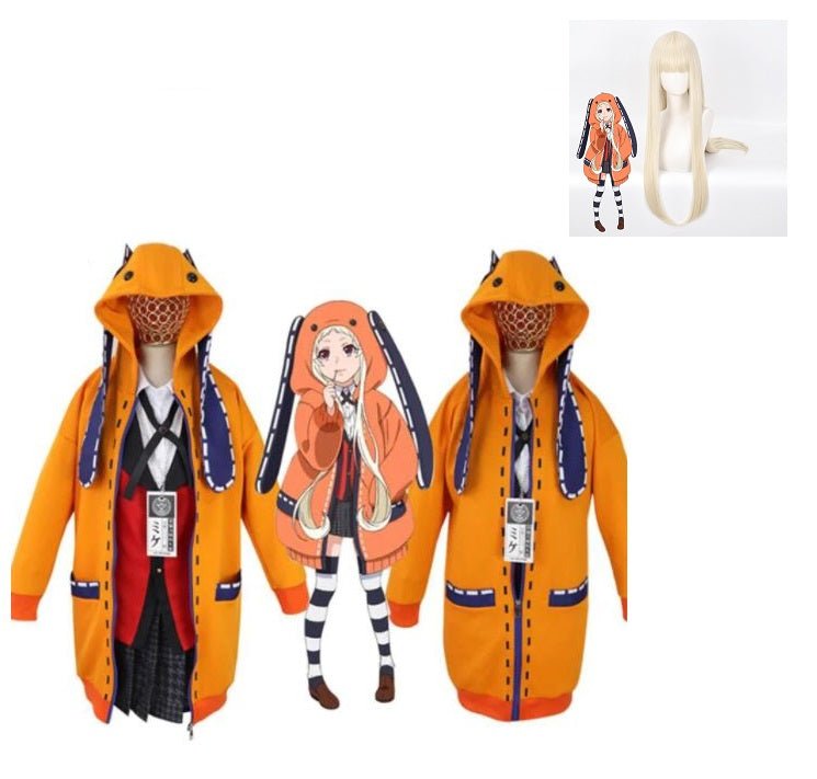 Yellow Hoodie Schoolgirl Costume