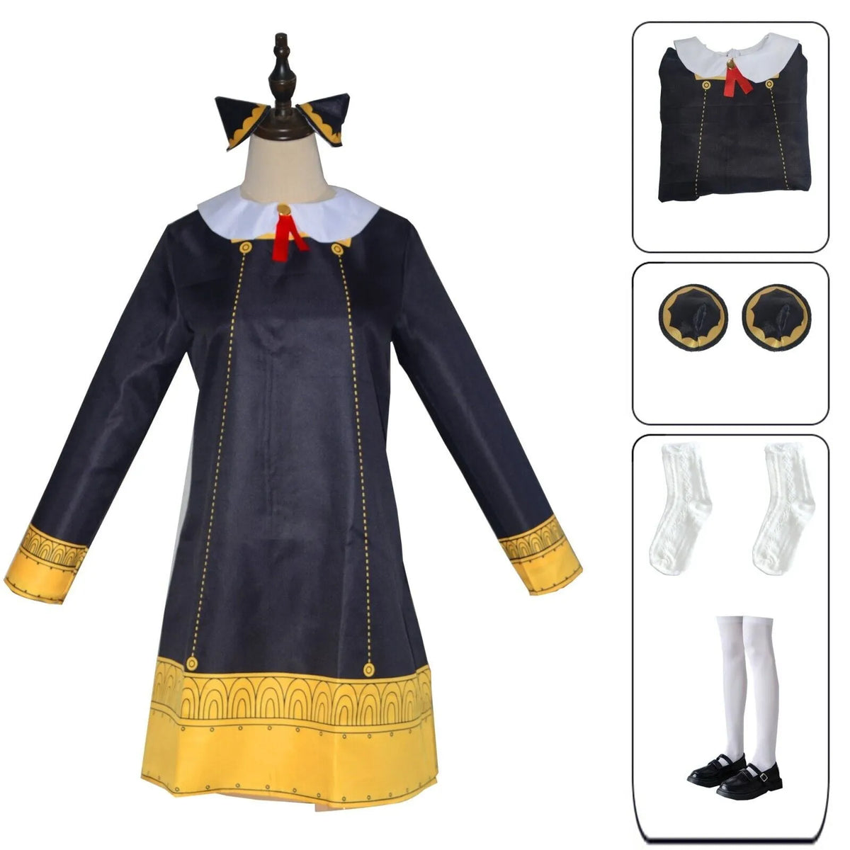 Kids Pink-Haired Spy Kid School Uniform