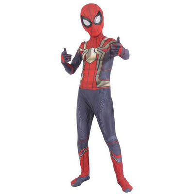 Kids Red Web Hero Jumpsuit Costume