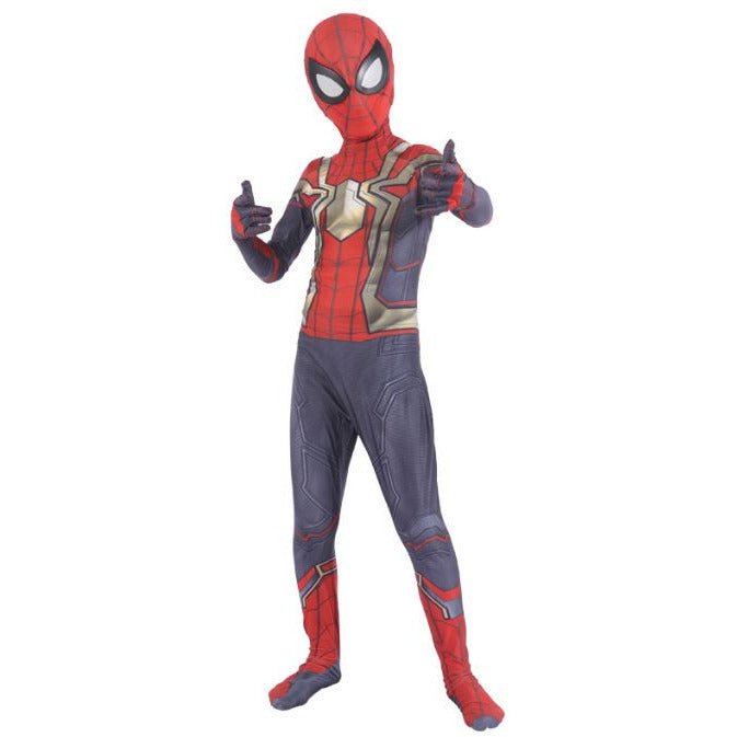 Kids Red Web Hero Jumpsuit Costume