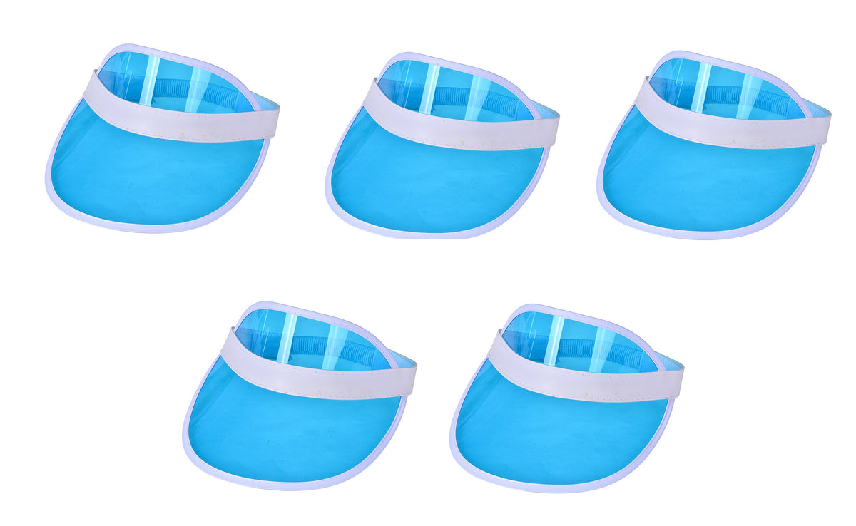5PC Pub Golf Visor Festival Sun Hat 80s Fancy Dress Costume Accessory – view 9