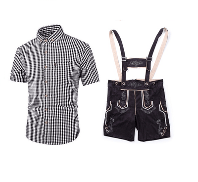 Men's Faux Leather Lederhosen Oktoberfest Costume