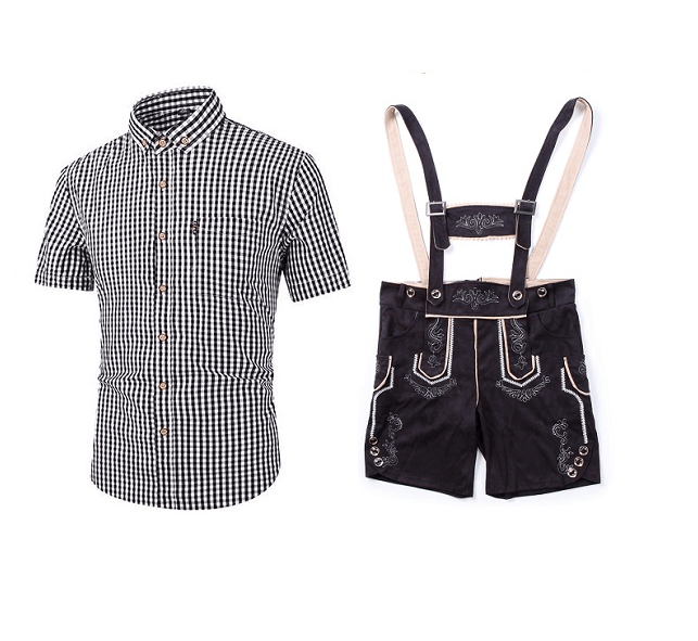 Men's Faux Leather Lederhosen Oktoberfest Costume