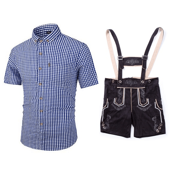 Men's Faux Leather Lederhosen Oktoberfest Costume