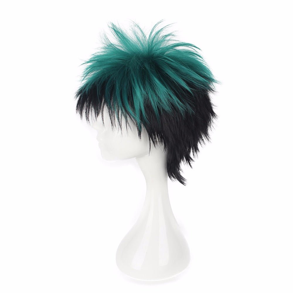 Green Curly Anime Hero Wig