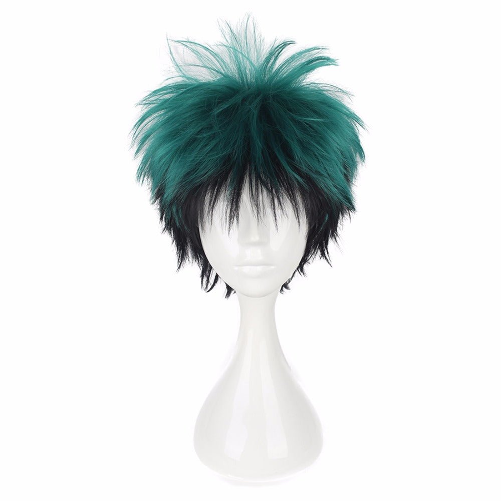 Green Curly Anime Hero Wig