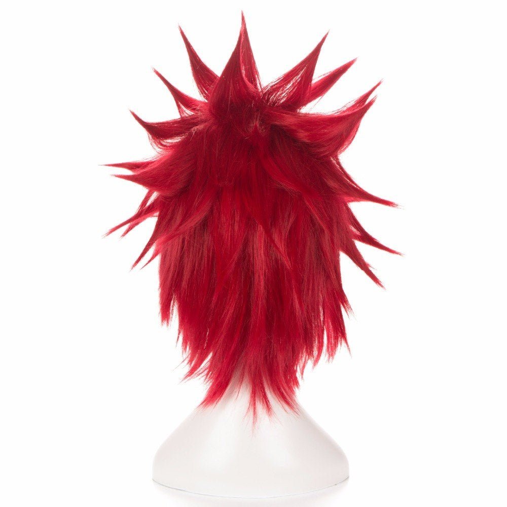 Spiky Red Anime Hero Wig