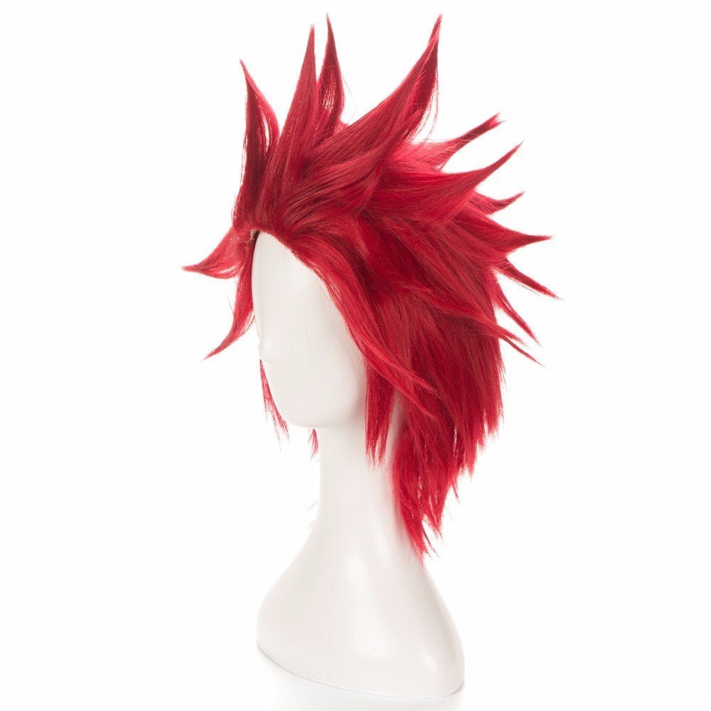 Spiky Red Anime Hero Wig