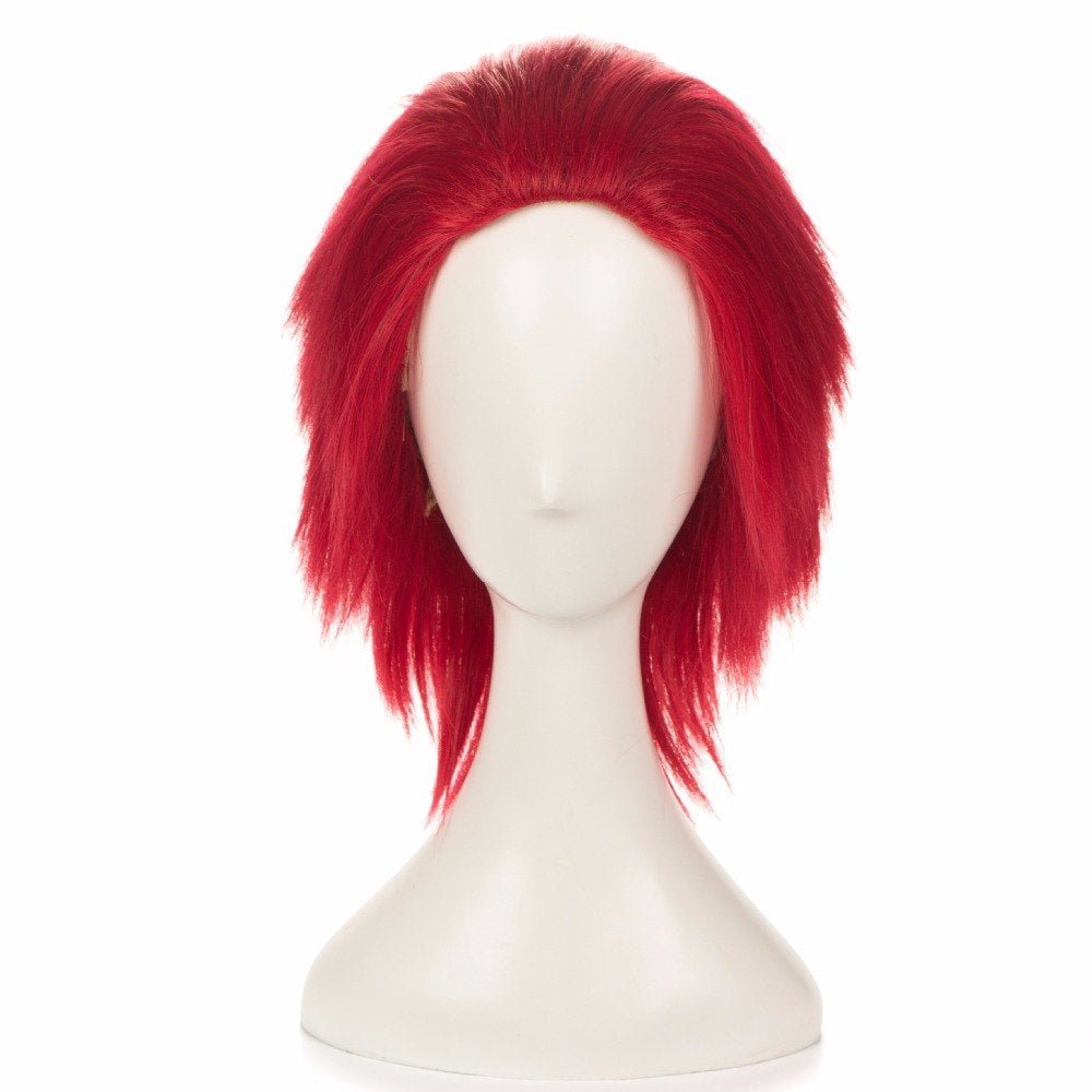 Spiky Red Anime Hero Wig