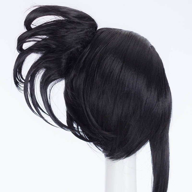 Long Black Anime Hero Wig
