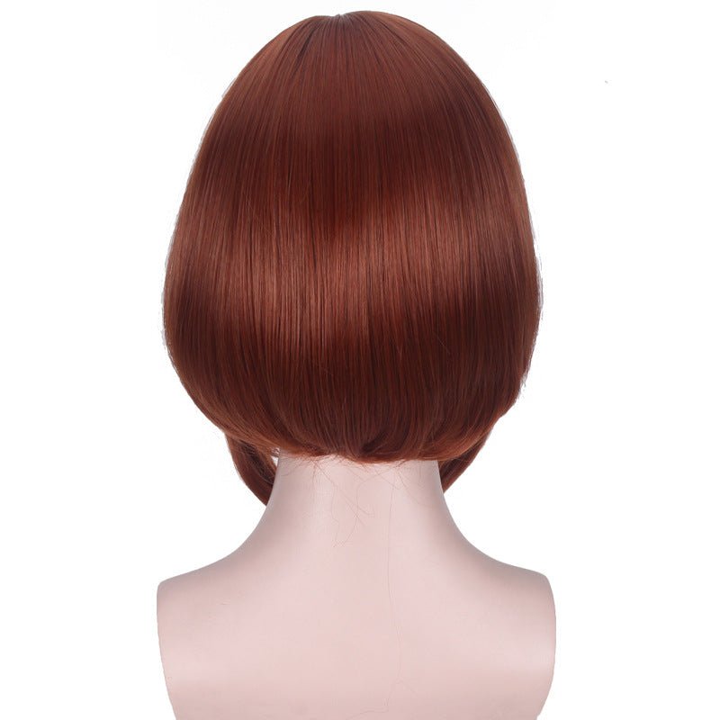 Brown Bob Anime Hero Wig