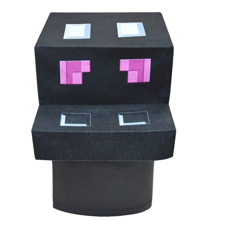 Kids Black Pixel Block Dragon Costume – view 2