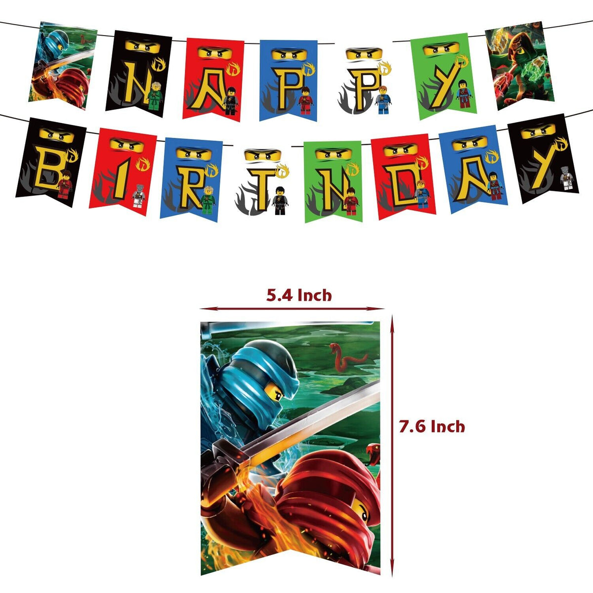 Ninja Birthday Party Decorations Set – view 4