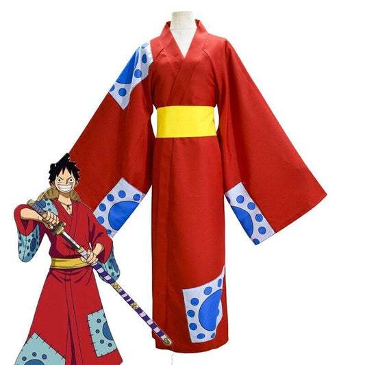 Straw Hat Pirate Anime Kimono Costume