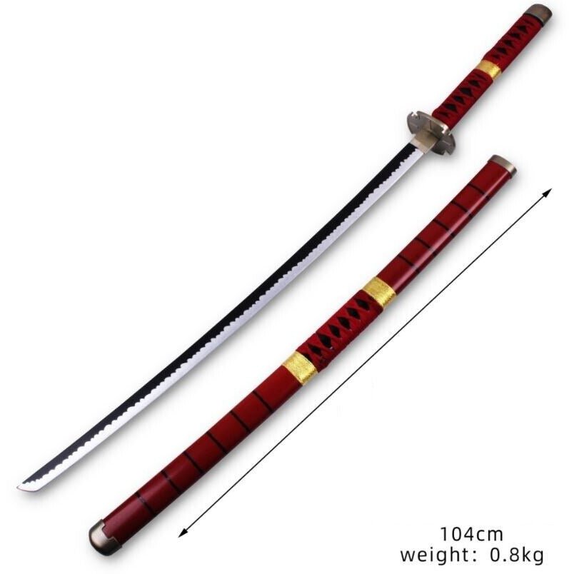 Anime Pirate Cursed Pattern Swordsman Wooden Sword