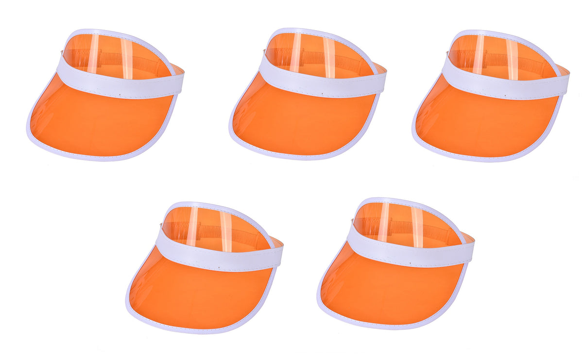 5PC Pub Golf Visor Festival Sun Hat 80s Fancy Dress Costume Accessory – view 8