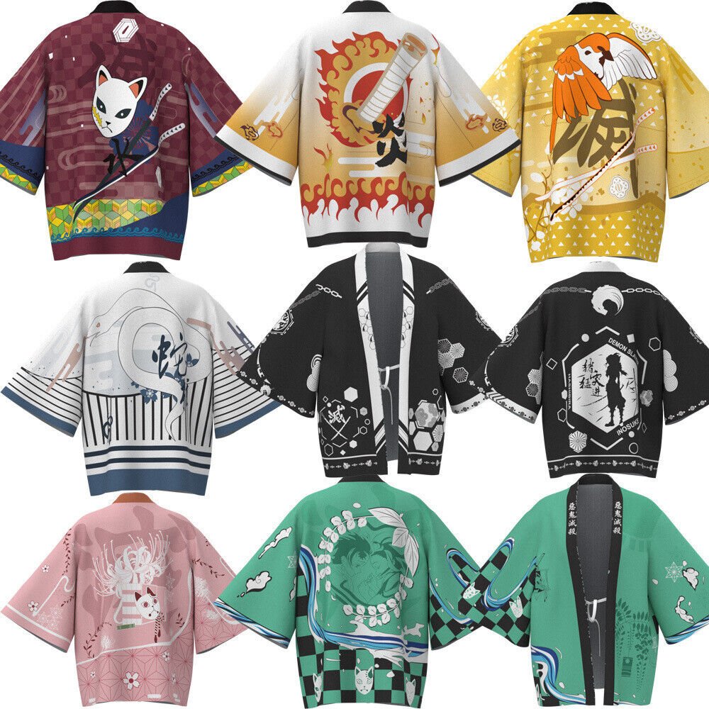 Patterned Anime Warrior Cloak Costume