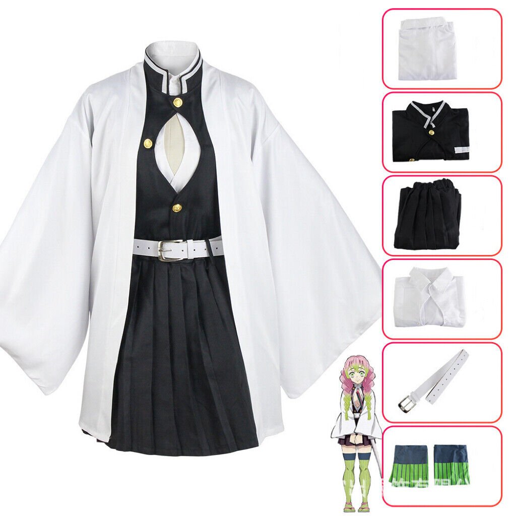 Pink & Green Warrior Anime Costume
