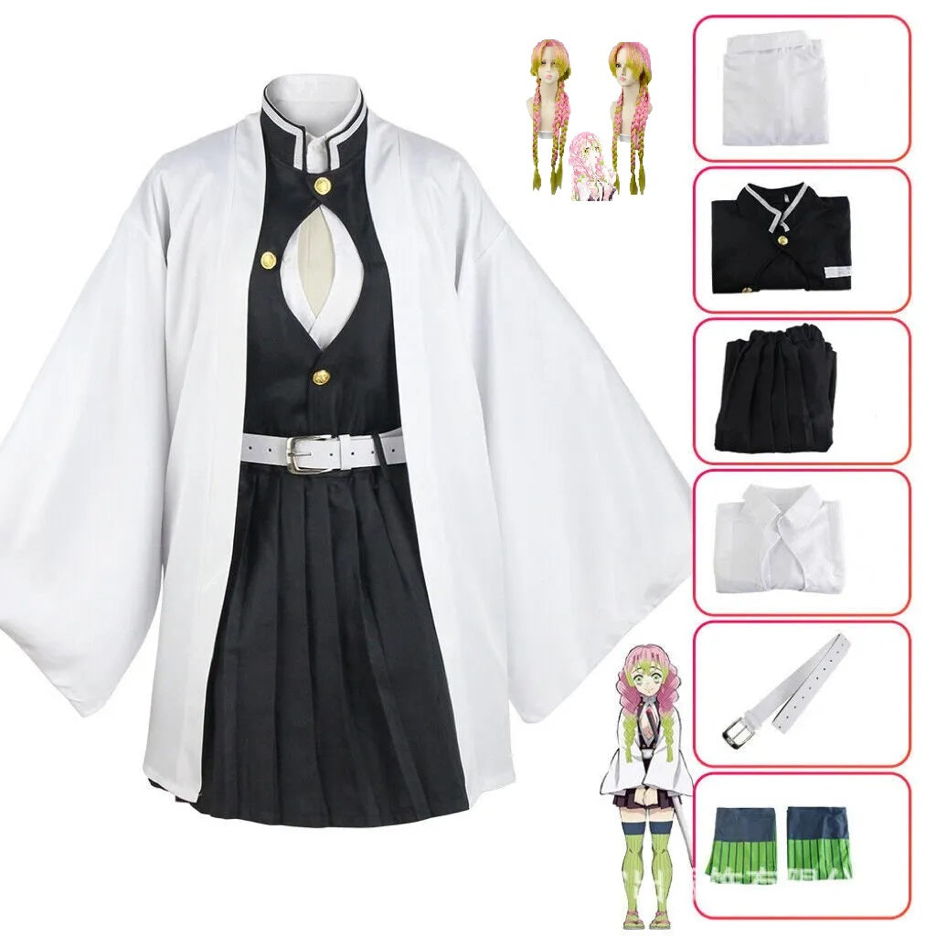 Pink & Green Warrior Anime Costume