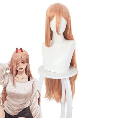 Pink Demon Girl Wig & Horns Set