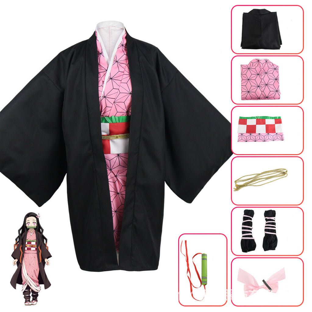 Pink Kimono Anime Girl Costume