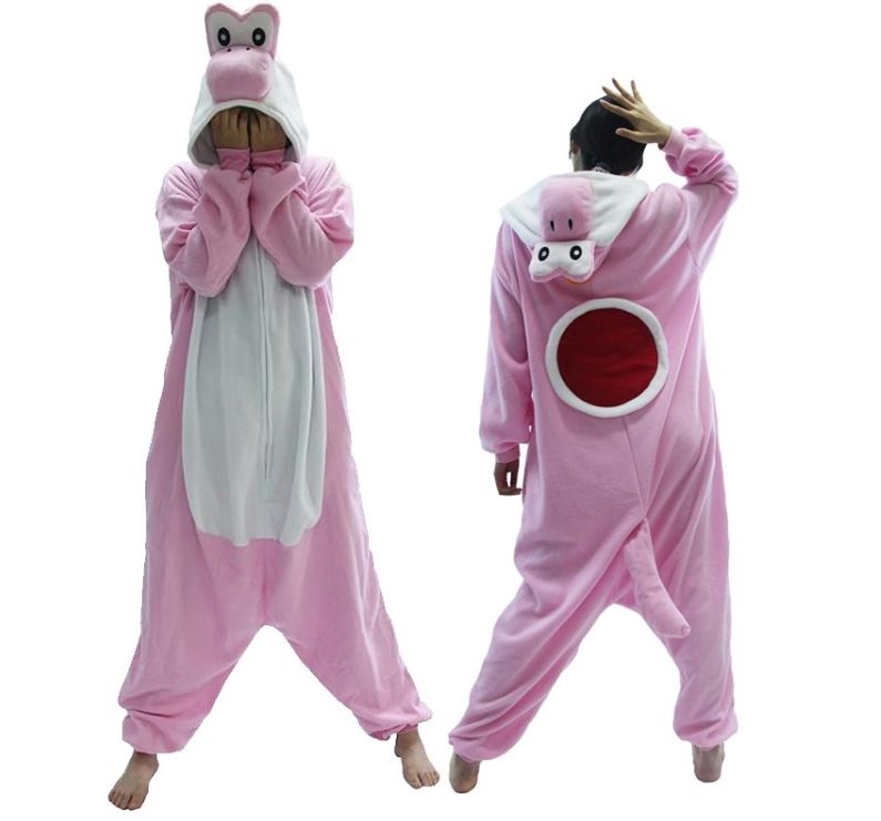 Pink Dinosaur Sidekick Kigurumi Onesie Pyjamas