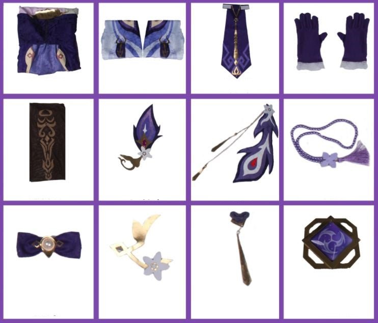 Purple Twin-Tail Swordswoman Costume – view 2