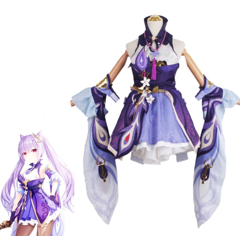 Purple Twin-Tail Swordswoman Costume – view 4