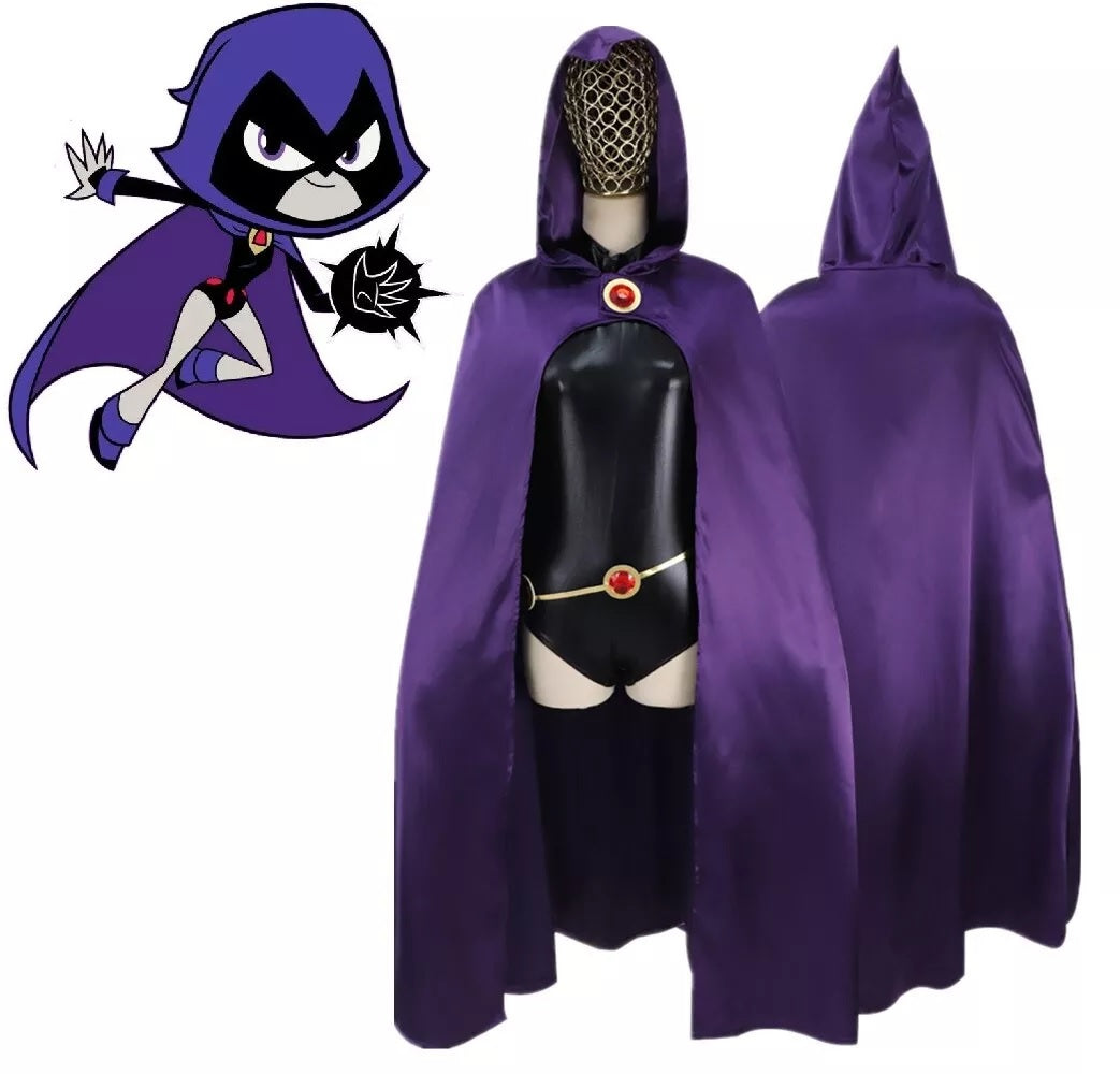 Women's Purple Hooded Sorceress Superhero Costume