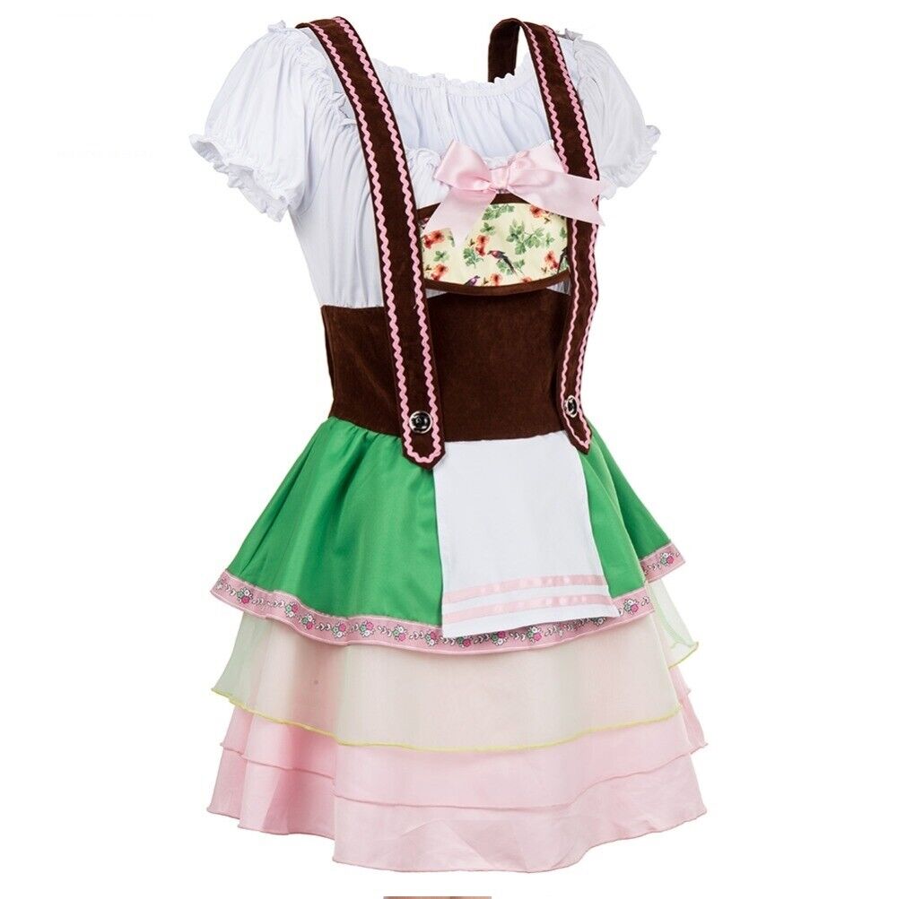 Women's Green Oktoberfest Dirndl Costume