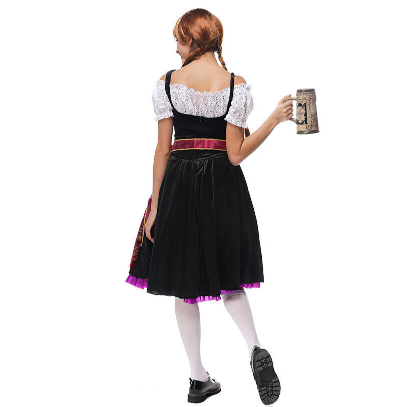 Women's Velvet Oktoberfest Dirndl Costume
