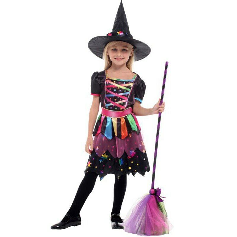 Kids Star Rainbow Witch Costume