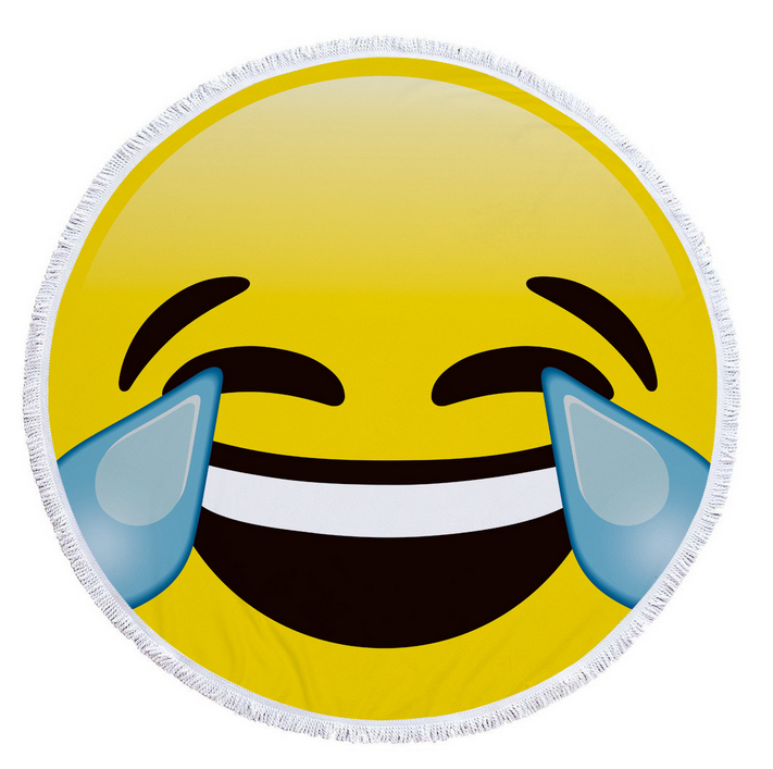 Emoji Novelty Round Beach Towel – view 6