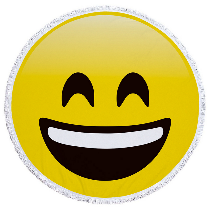 Emoji Novelty Round Beach Towel – view 7